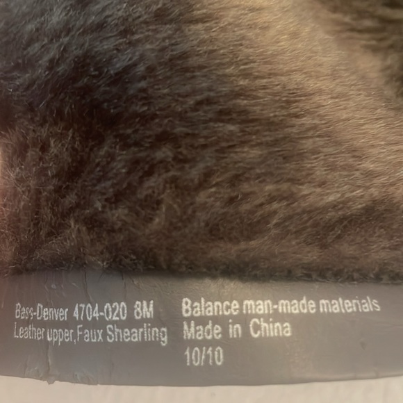 Bass Denver winter boots fur side zipper gray women’s size 8 - Picture 13 of 14